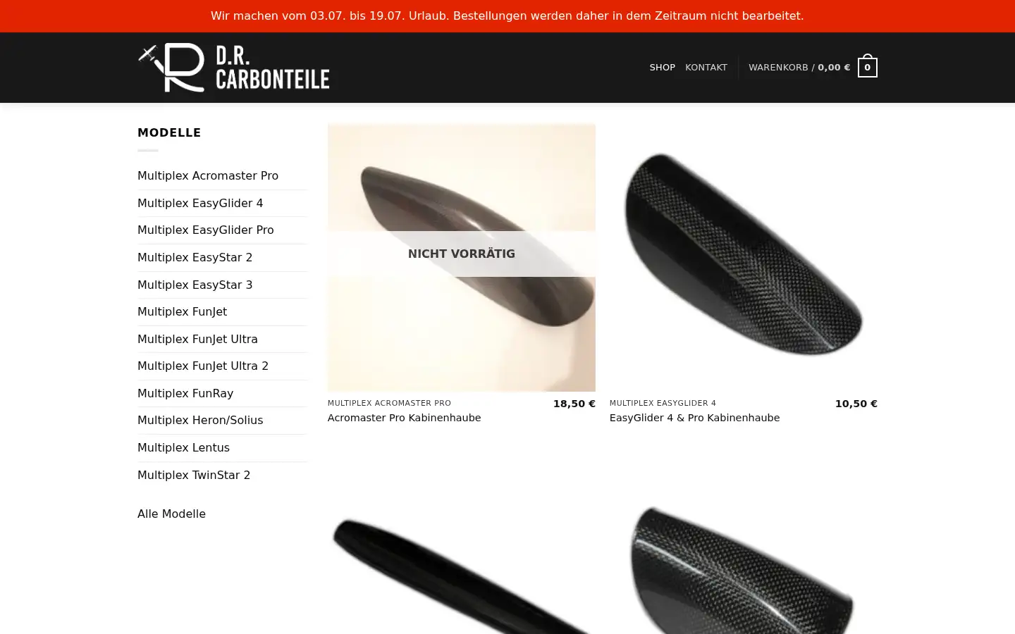 Screenshot of dr-carbonteile.de