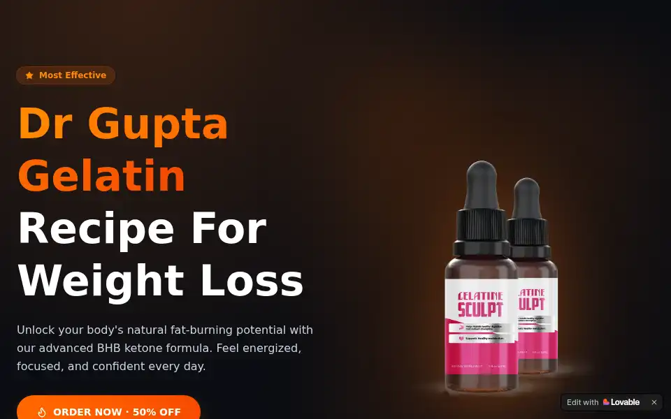 Screenshot of dr-gupta-gelatin.lovable.app