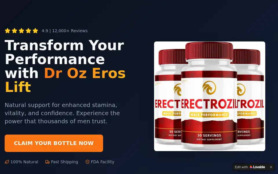 Screenshot of dr-oz-eros.lovable.app