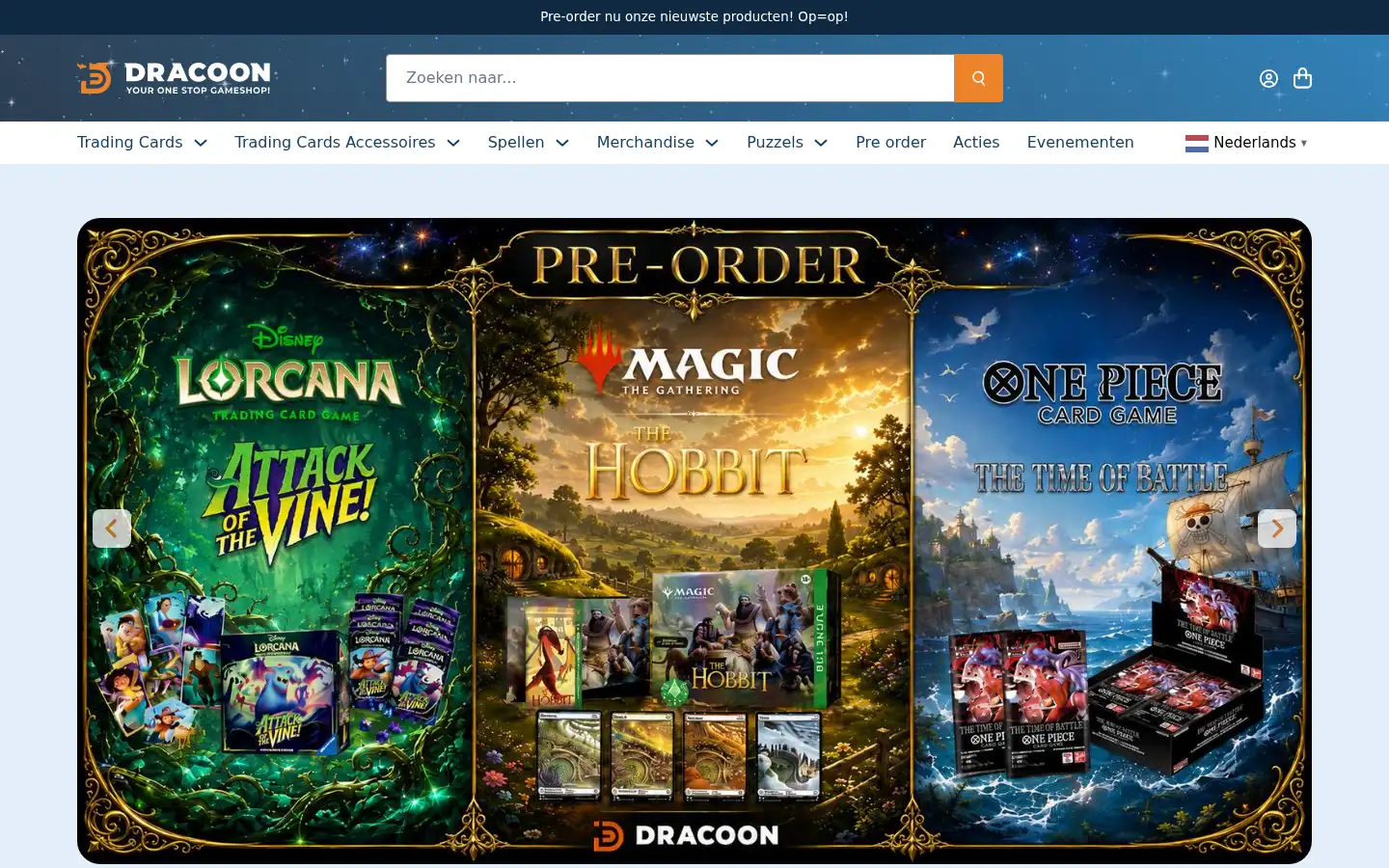 Screenshot of dracoon.nl