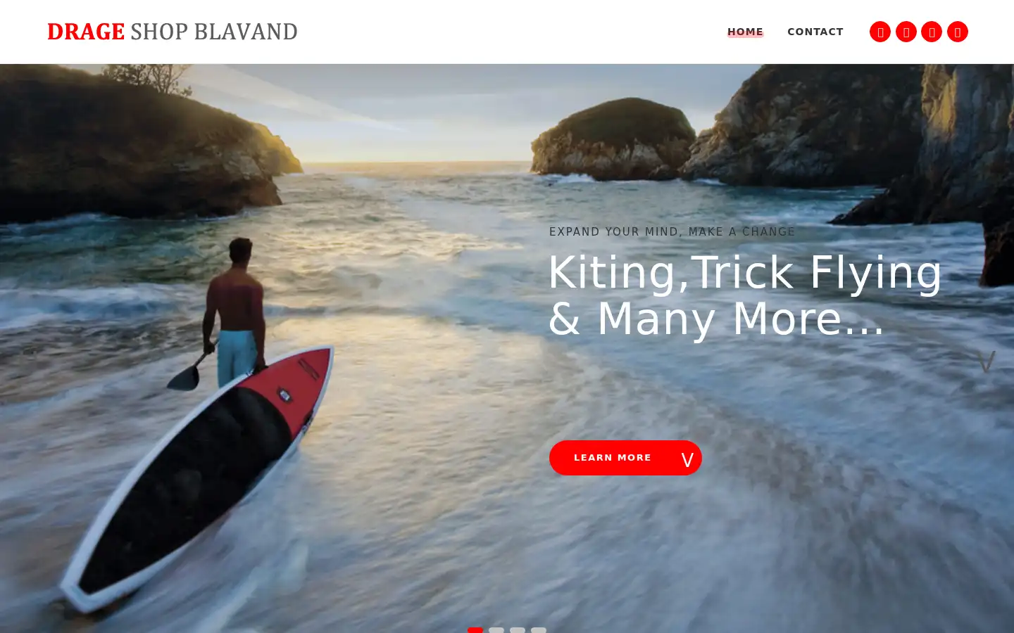 Screenshot of drageshop-blavand.com