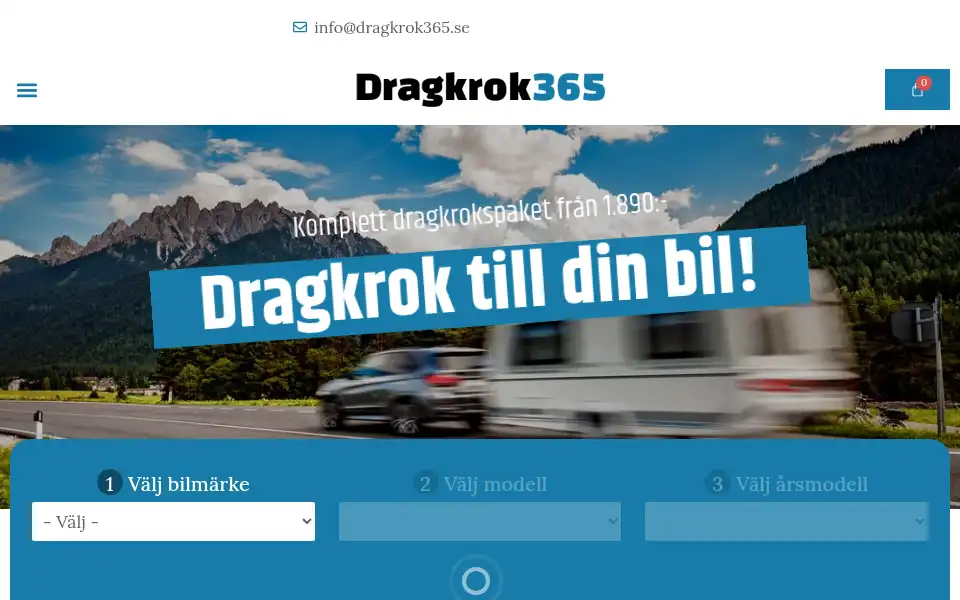Screenshot of dragkrok365.se