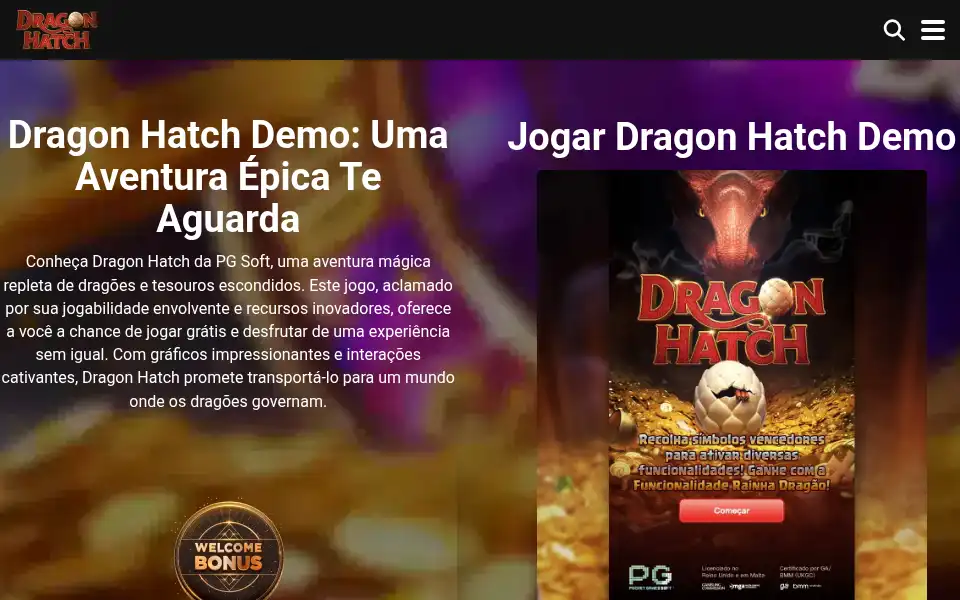 Screenshot of dragon-hatch.org