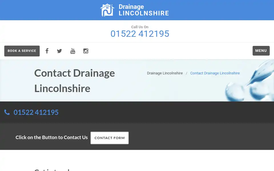 Screenshot of drainagelincolnshire.uk