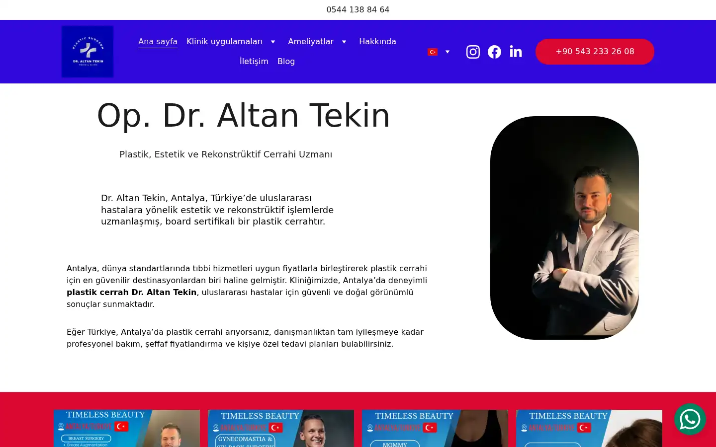 Screenshot of draltantekin.website