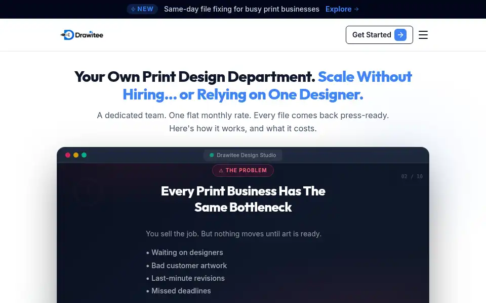 Screenshot of drawitee.com