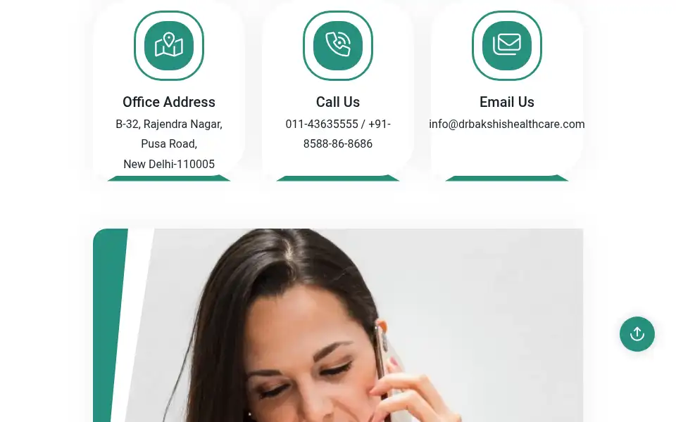 Screenshot of drbakshishealthcare.com