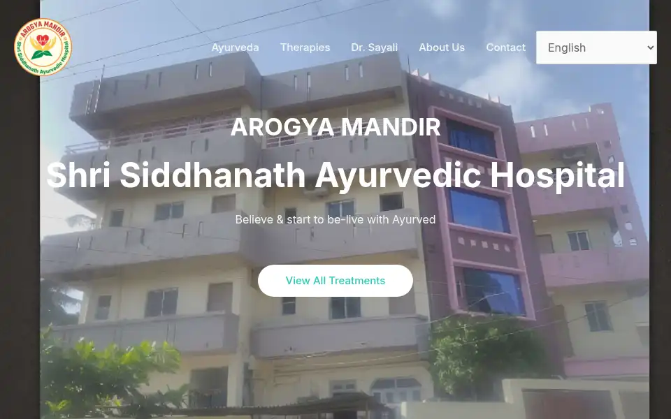 Screenshot of drchivateayurved.org