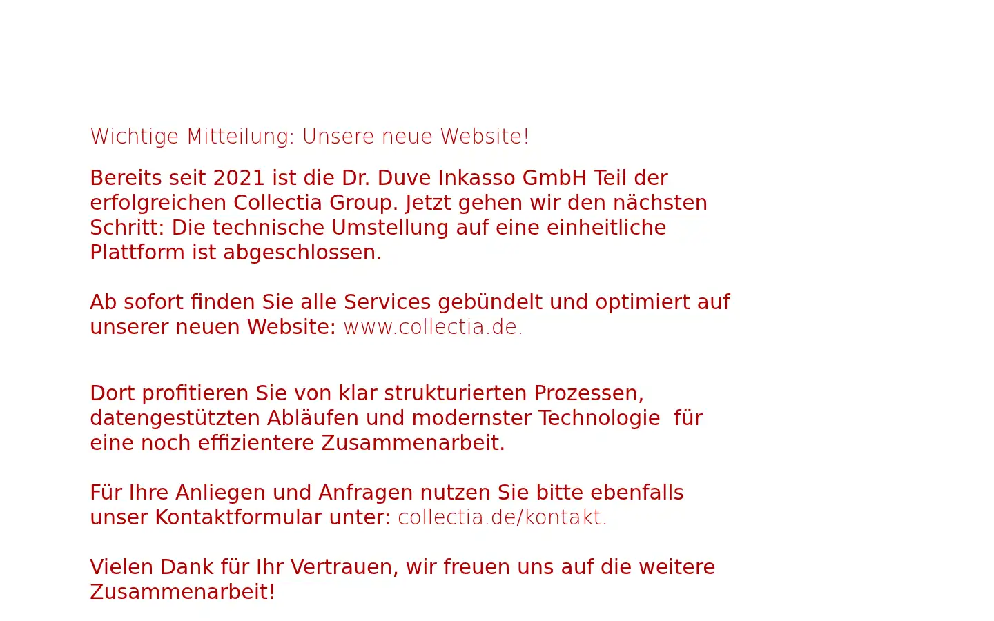 Screenshot of drduve-inkasso.de