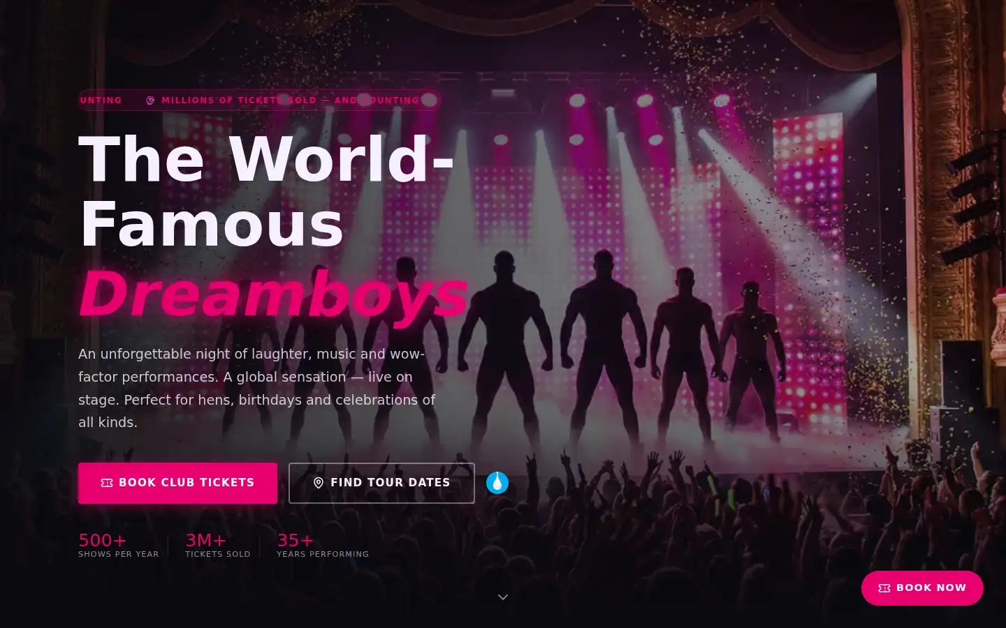 Screenshot of dreamboys.co.uk