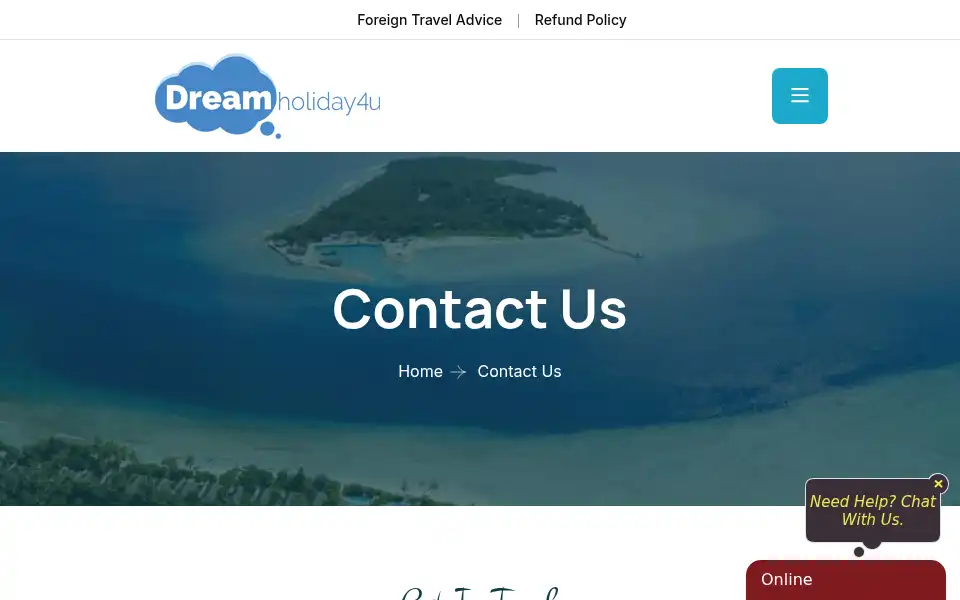 Screenshot of dreamholiday4u.co.uk