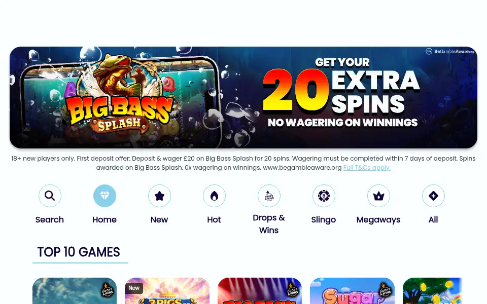 Screenshot of dreamjackpot.com