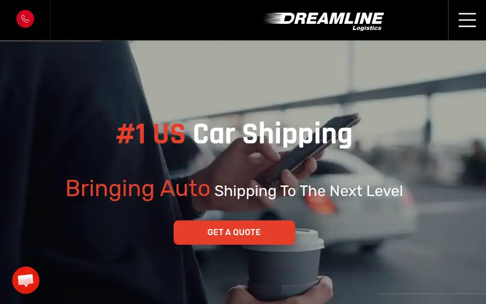 Screenshot of dreamline-logistics.com