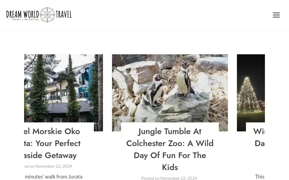 Screenshot of dreamworldtravel.co.uk
