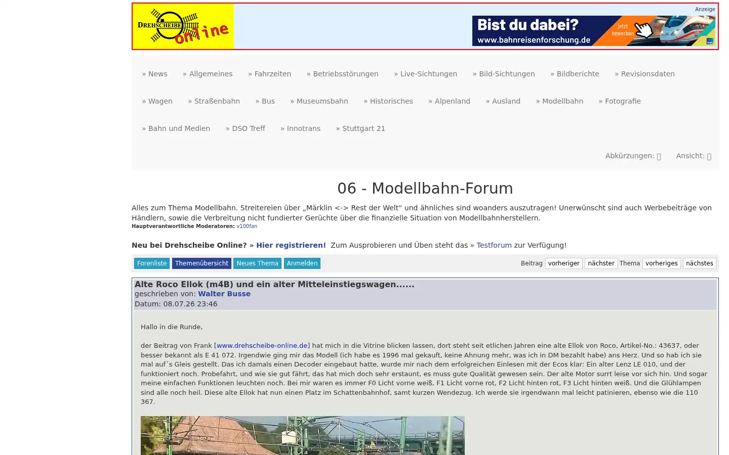 Screenshot of drehscheibe-online.de