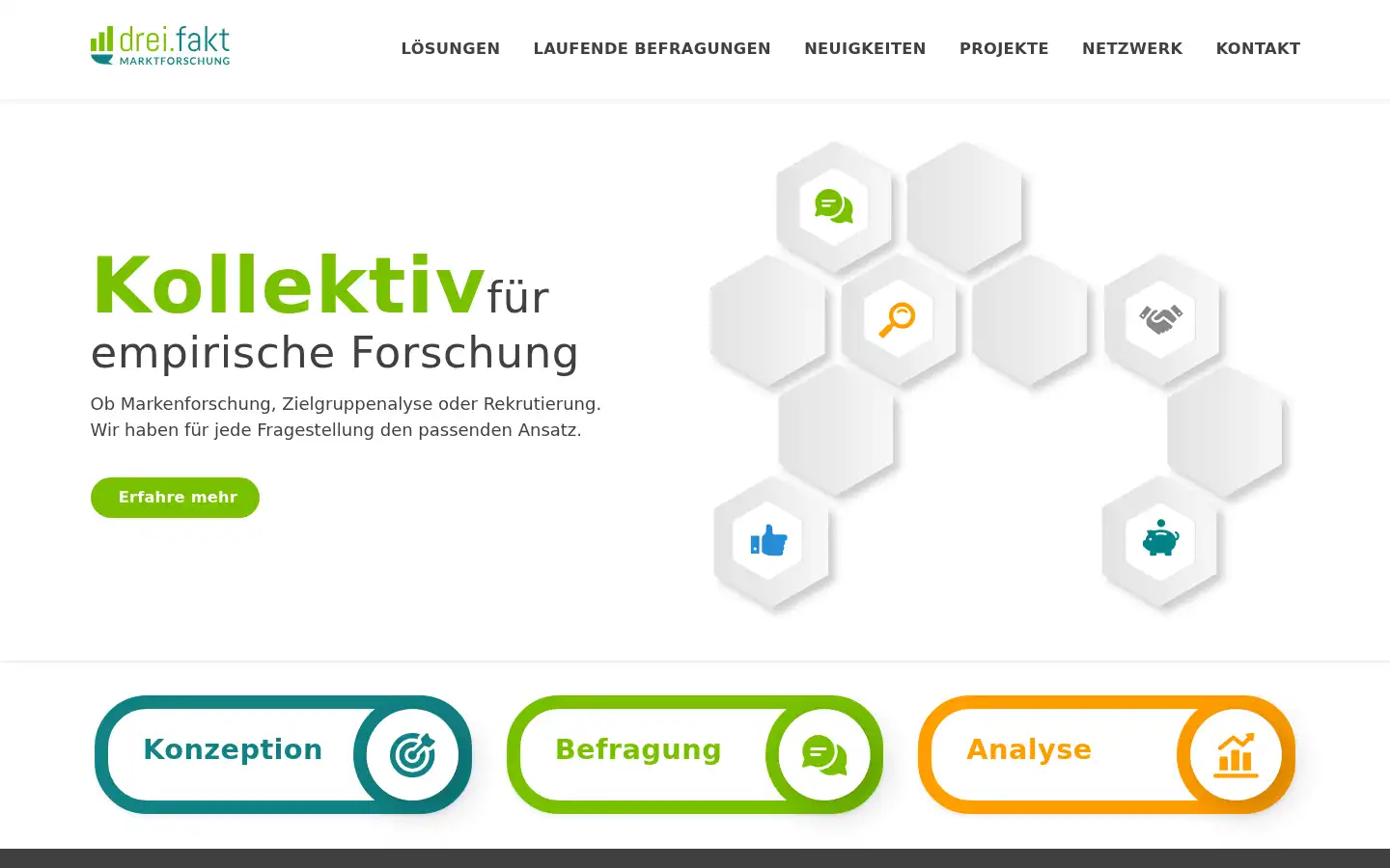 Screenshot of dreifakt.de
