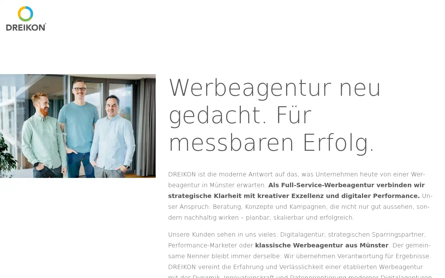 Screenshot of dreikon.de