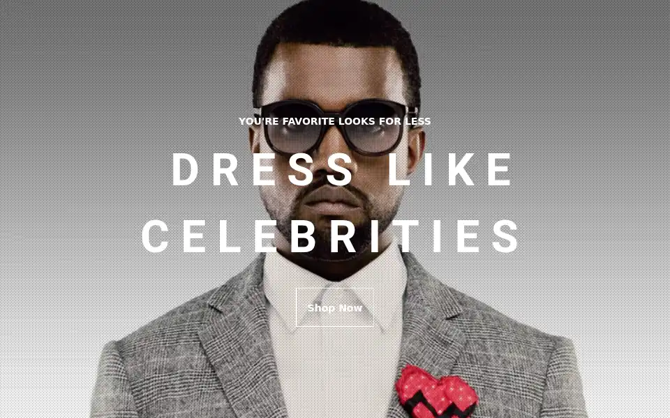 Screenshot of dresslikecelebrities.bigcartel.com