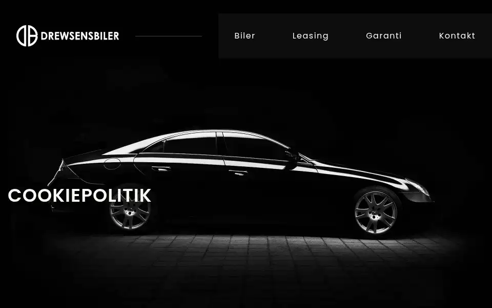 Screenshot of drewsensbiler.dk