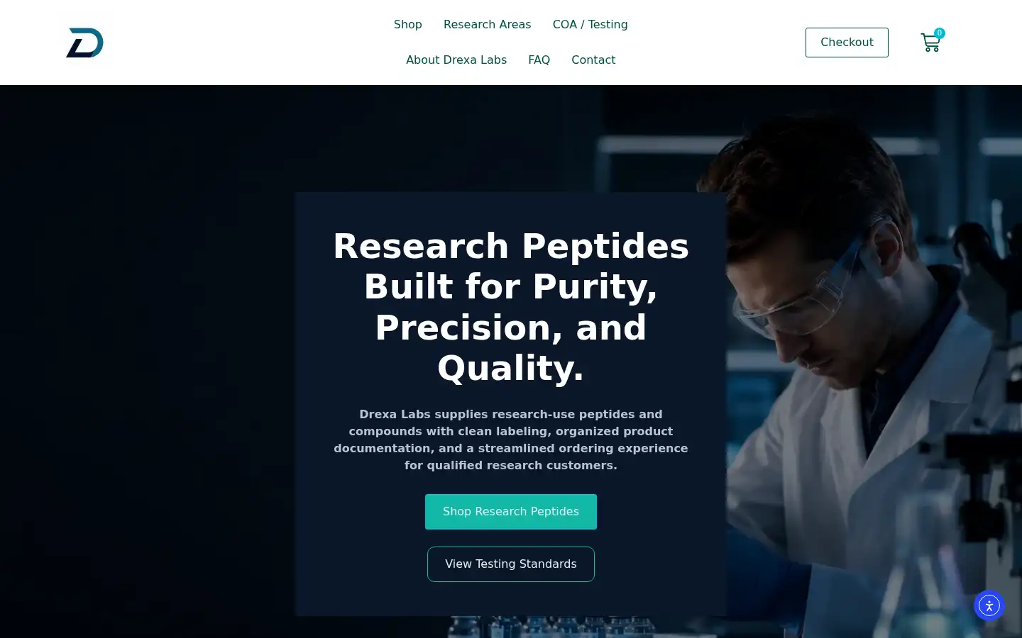 Screenshot of drexalabs.com