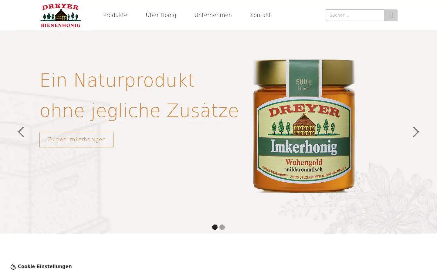 Screenshot of dreyer-bienenhonig.de