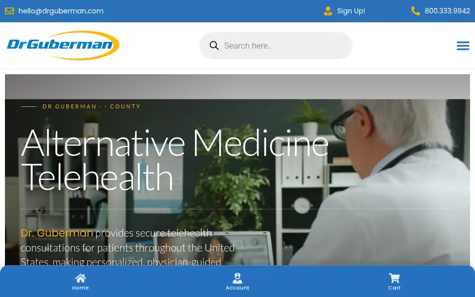 Screenshot of drguberman.com