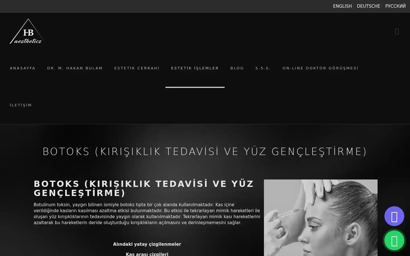 Screenshot of drhakanbulam.com