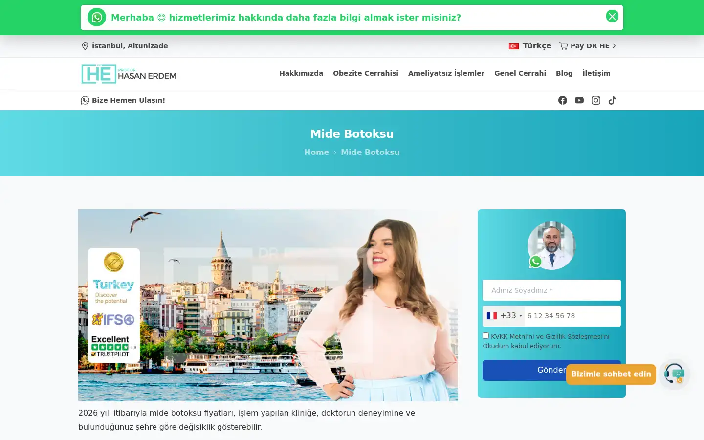 Screenshot of drhasanerdem.com