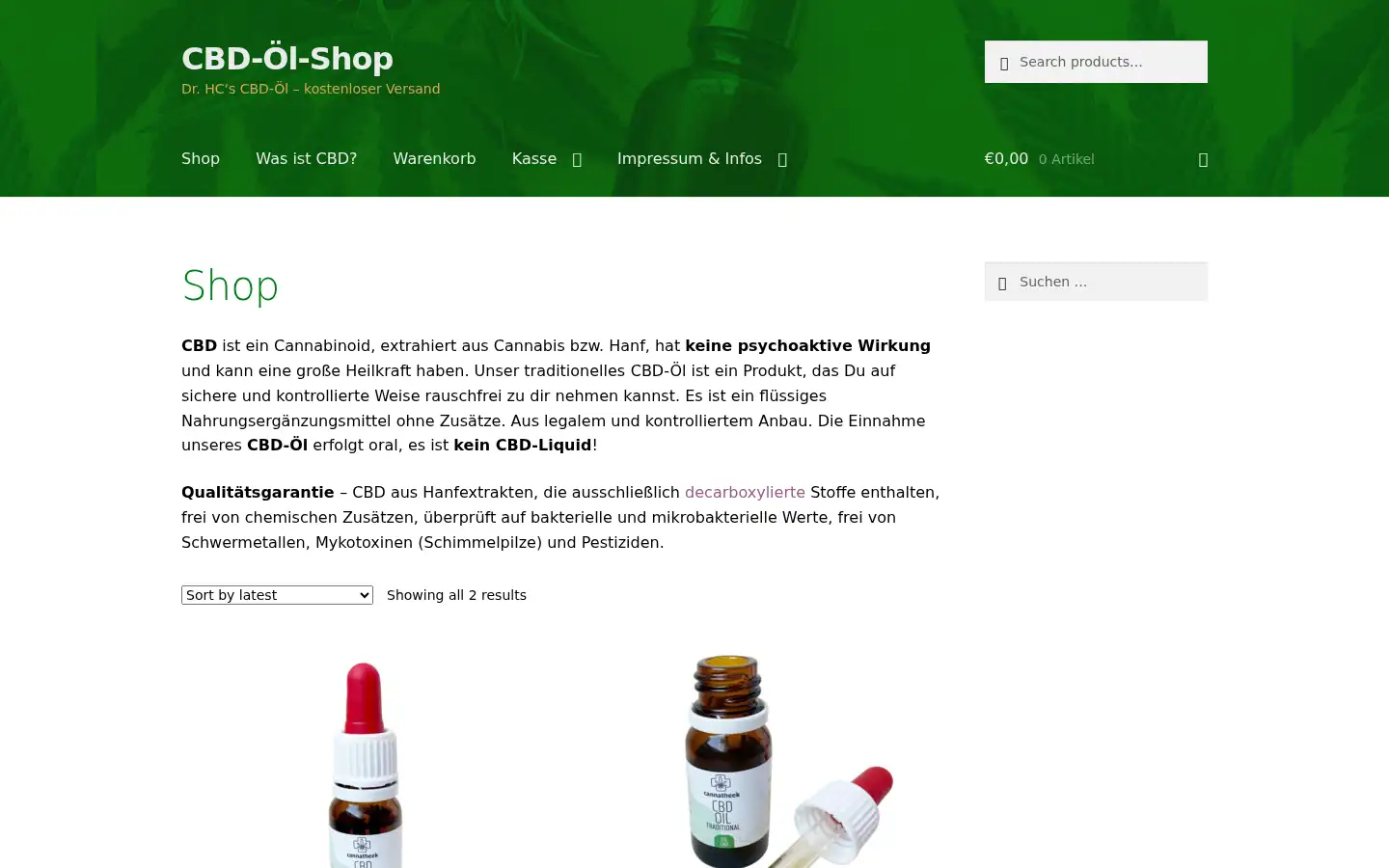 Screenshot of drhcs.de
