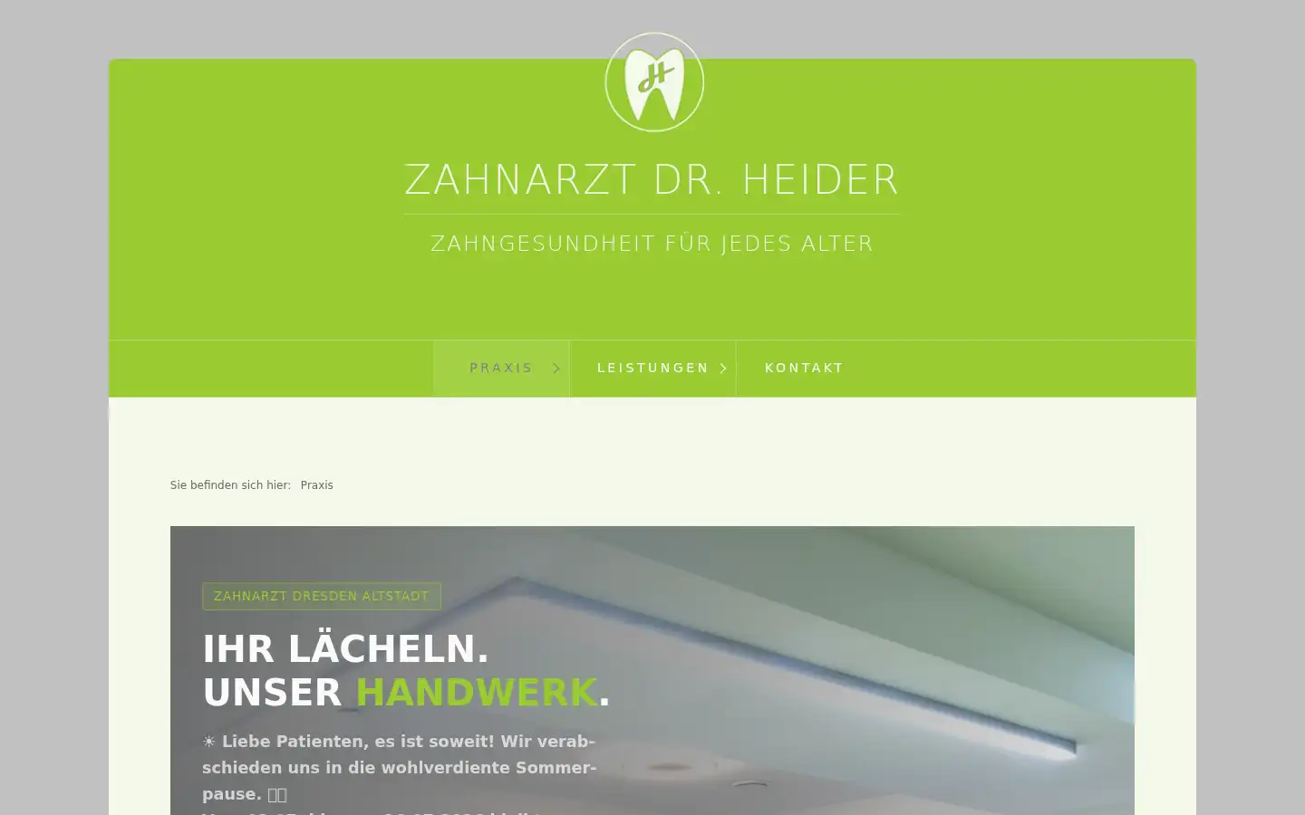Screenshot of drheider.de
