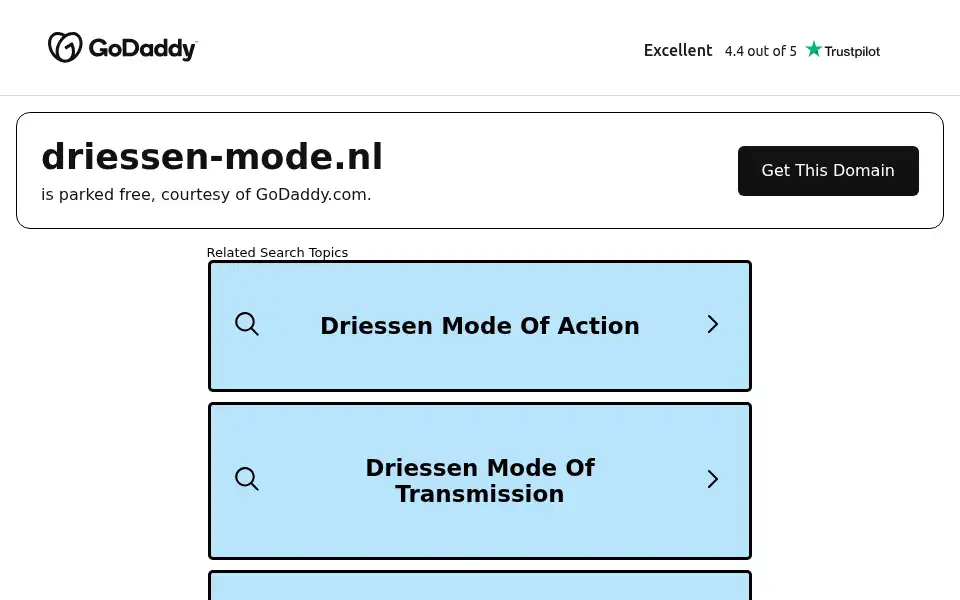 Screenshot of driessen-mode.nl