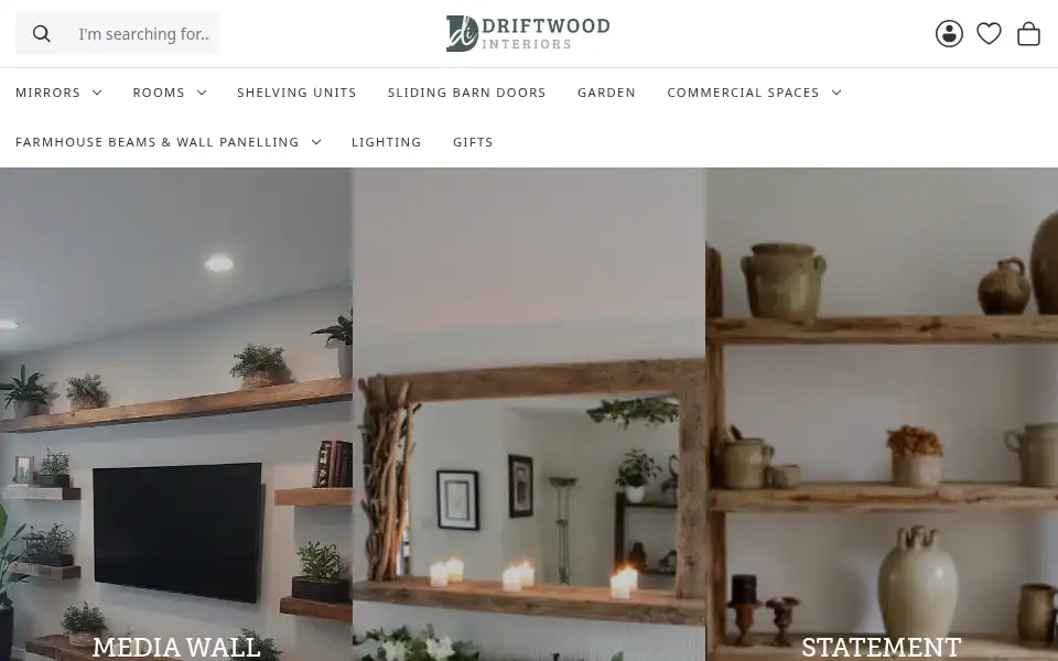 Screenshot of driftwoodinteriors.co.uk