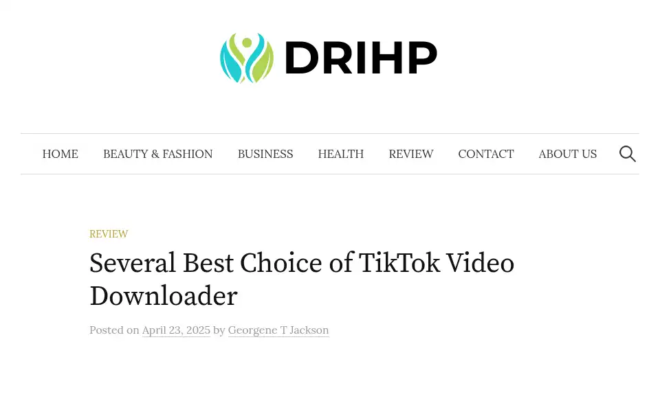 Screenshot of drihp.com
