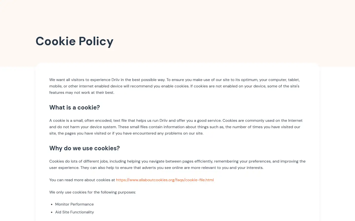 Screenshot of driiv.co.uk