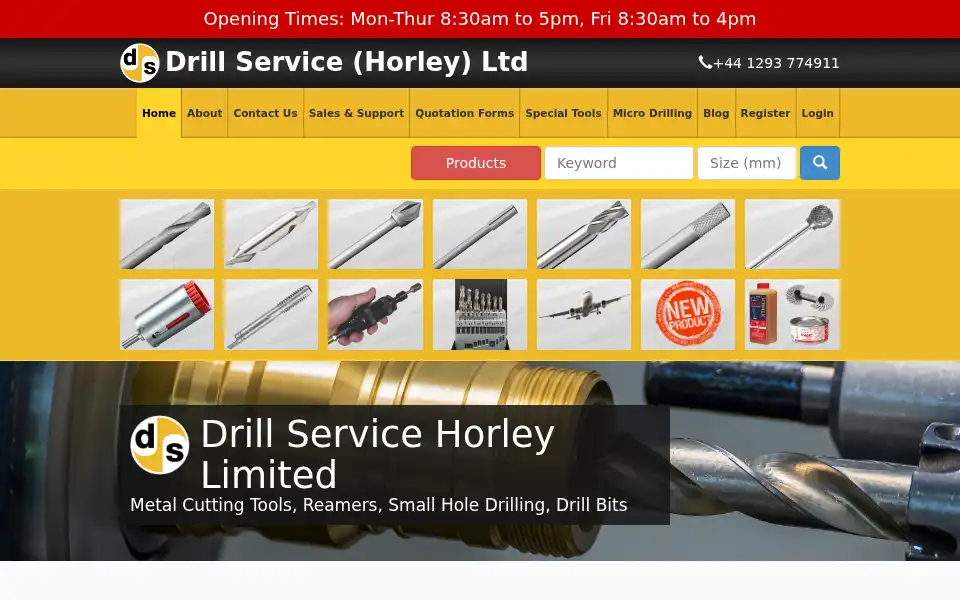 Screenshot of drill-service.co.uk