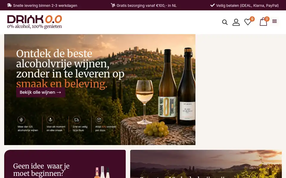 Screenshot of drinknulpuntnul.nl