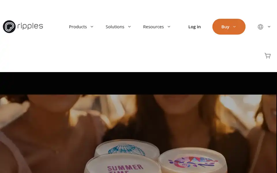 Screenshot of drinkripples.com