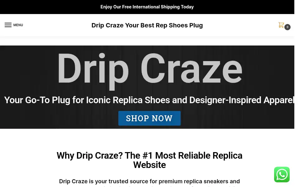 Screenshot of dripcraz.com