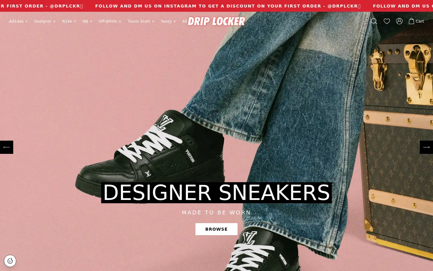 Screenshot of driplockerglobal.com