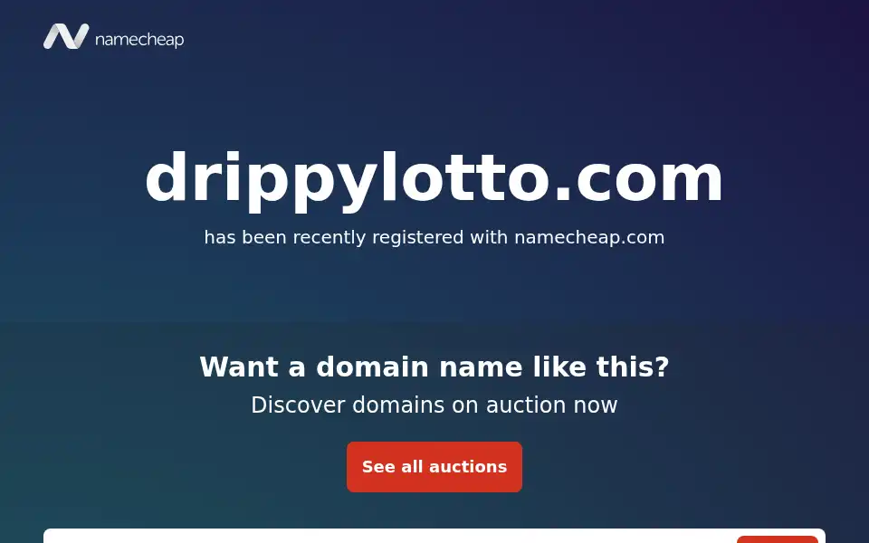 Screenshot of drippylotto.com