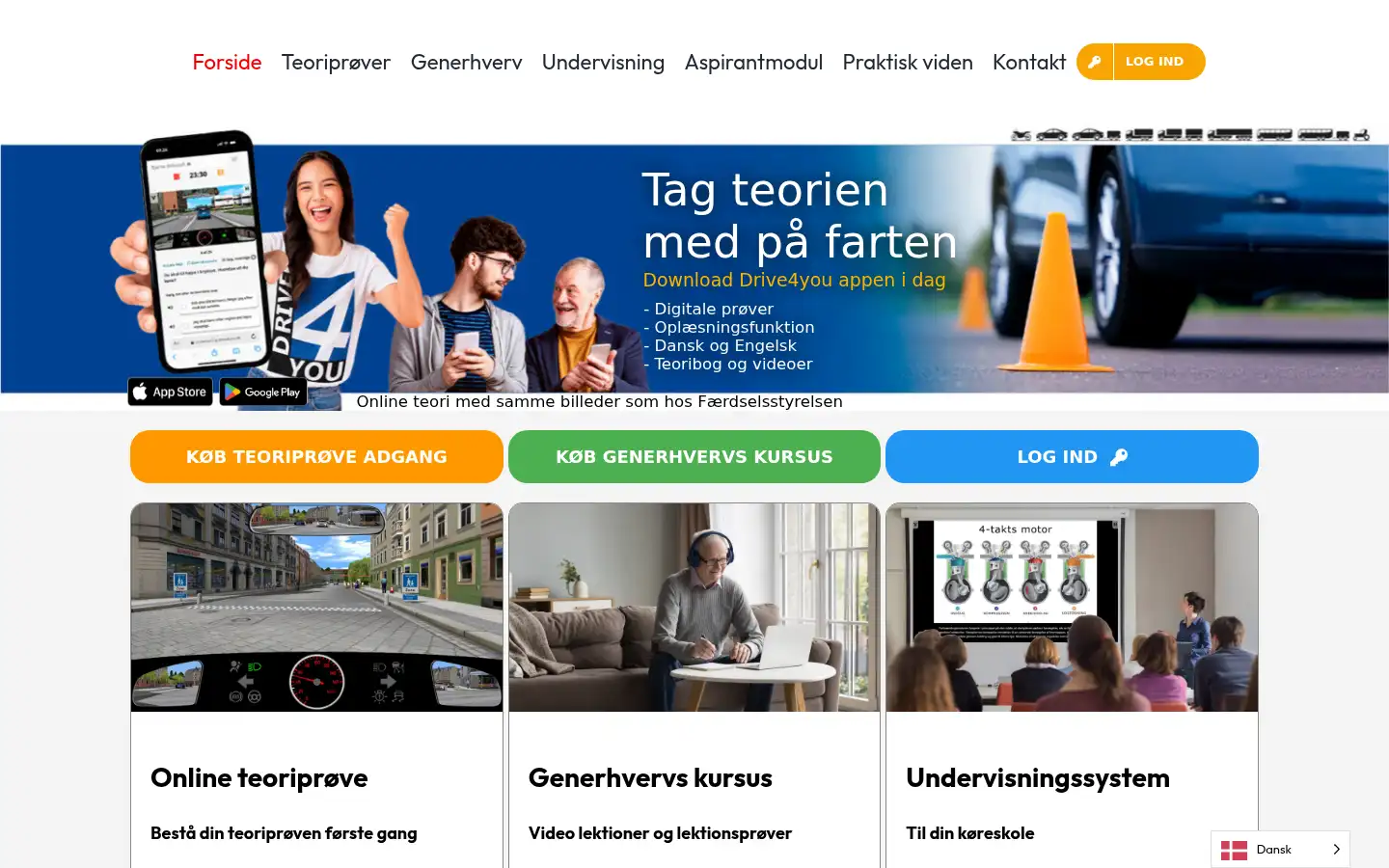 Screenshot of drive4you.dk