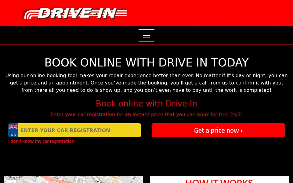 Screenshot of driveinaylesbury.co.uk