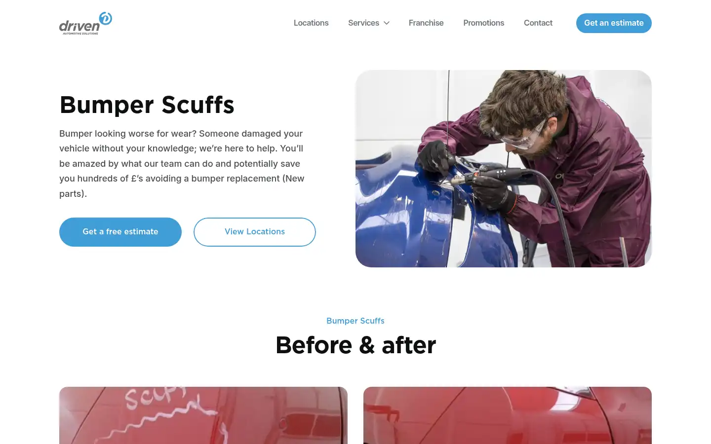 Screenshot of driven-auto.co.uk