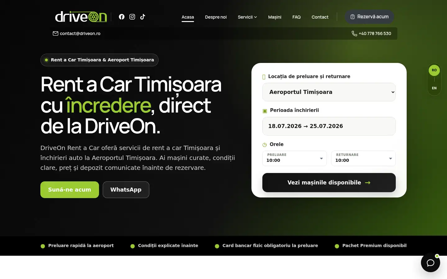 Screenshot of driveon.ro