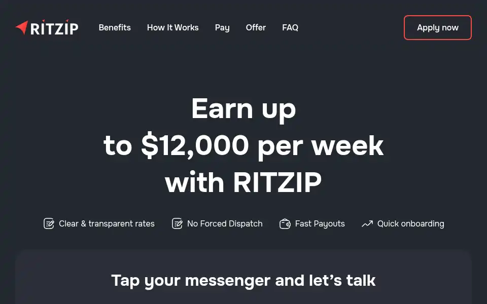 Screenshot of driver.ritzip.com