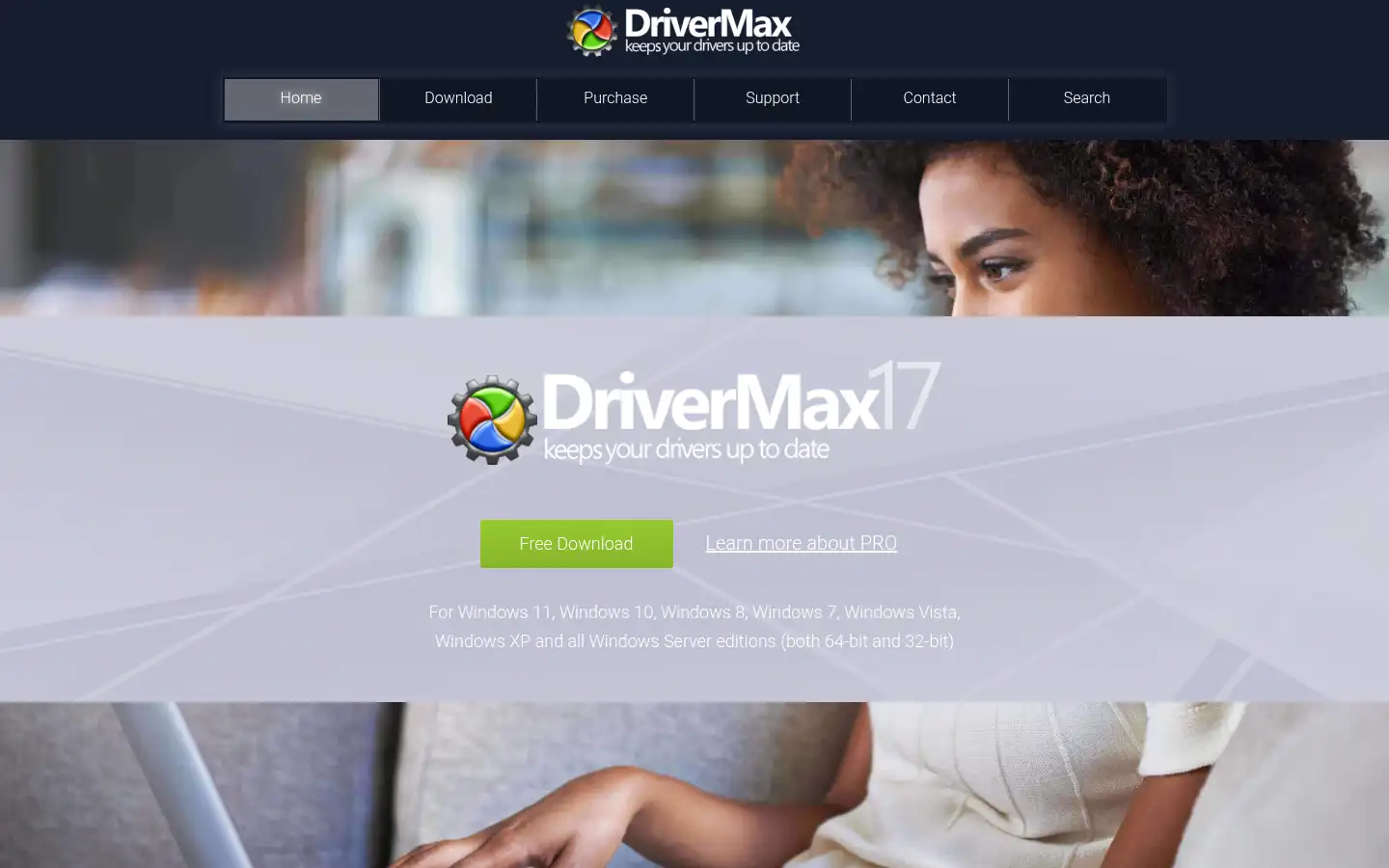 Screenshot of drivermax.com
