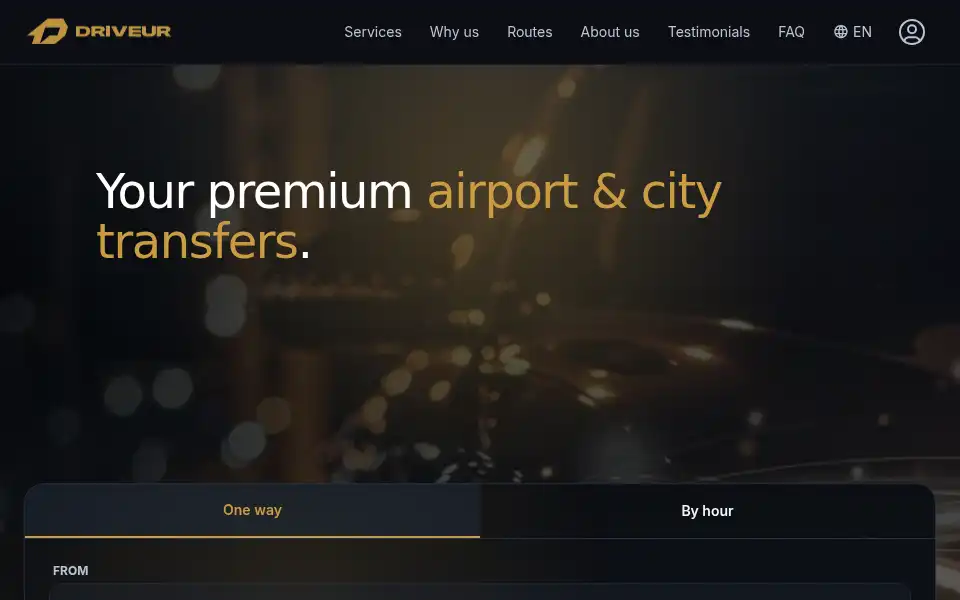 Screenshot of driveur.com