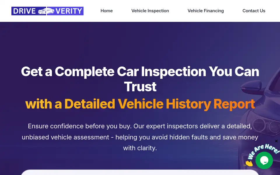 Screenshot of driveverity.co.uk