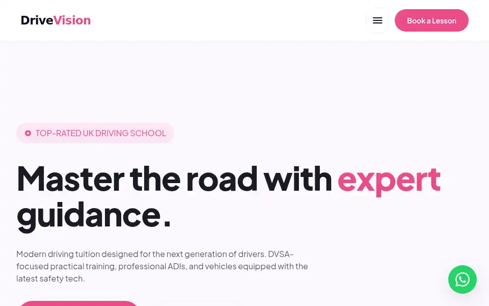 Screenshot of drivevision.co.uk