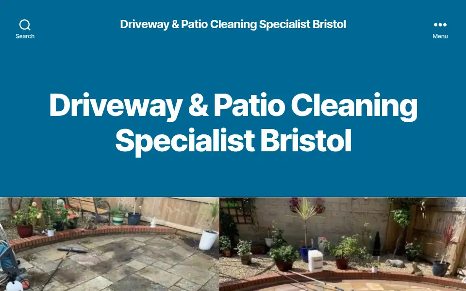 Screenshot of drivewaypatiocleaningbristol.co.uk